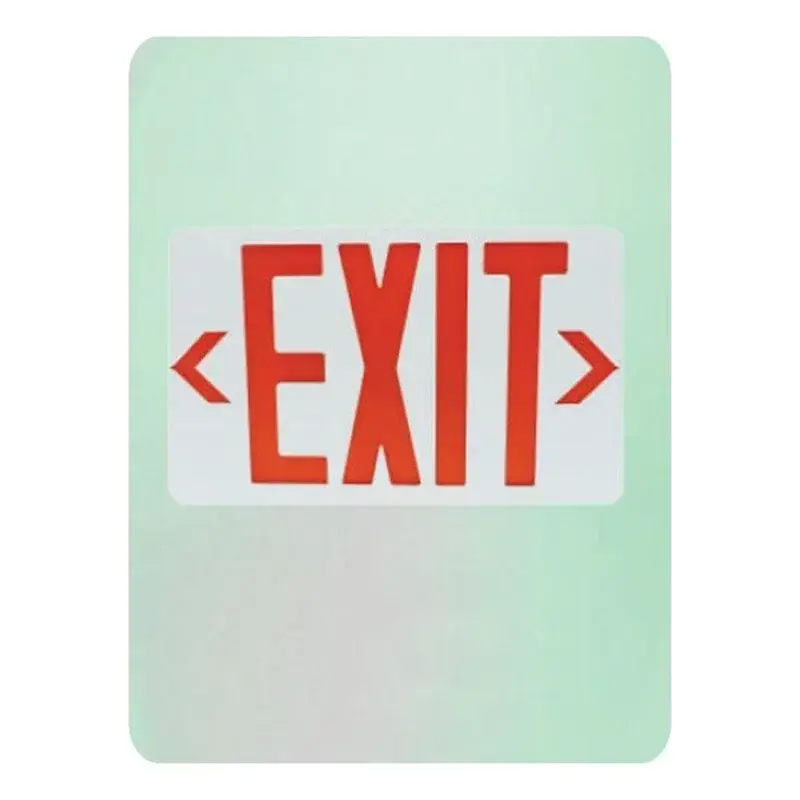 Omni LED Exit Sign Red Thermoplastic Housing