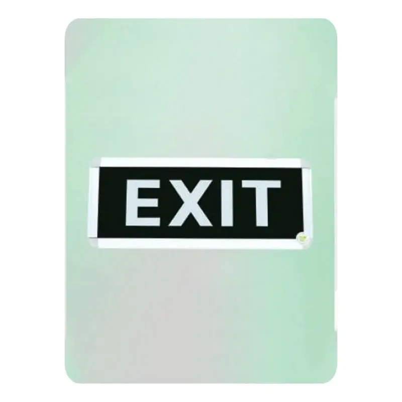 Omni LED Exit Sign Green Single Face Aluminum Housing