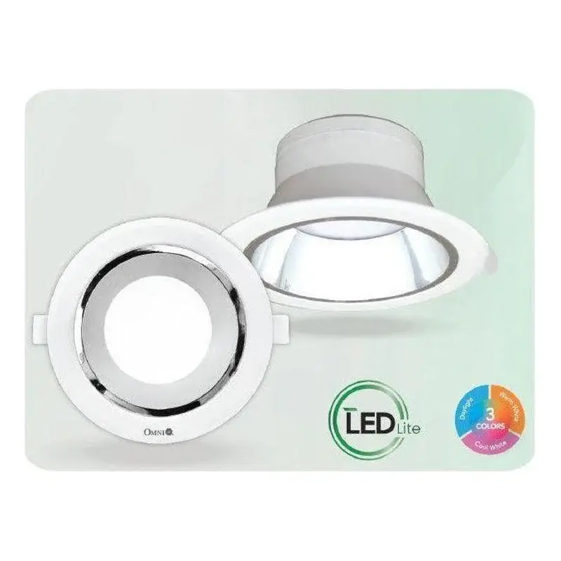 Omni LED Glare-Free Recessed Downlight 8" 20W Tricolor