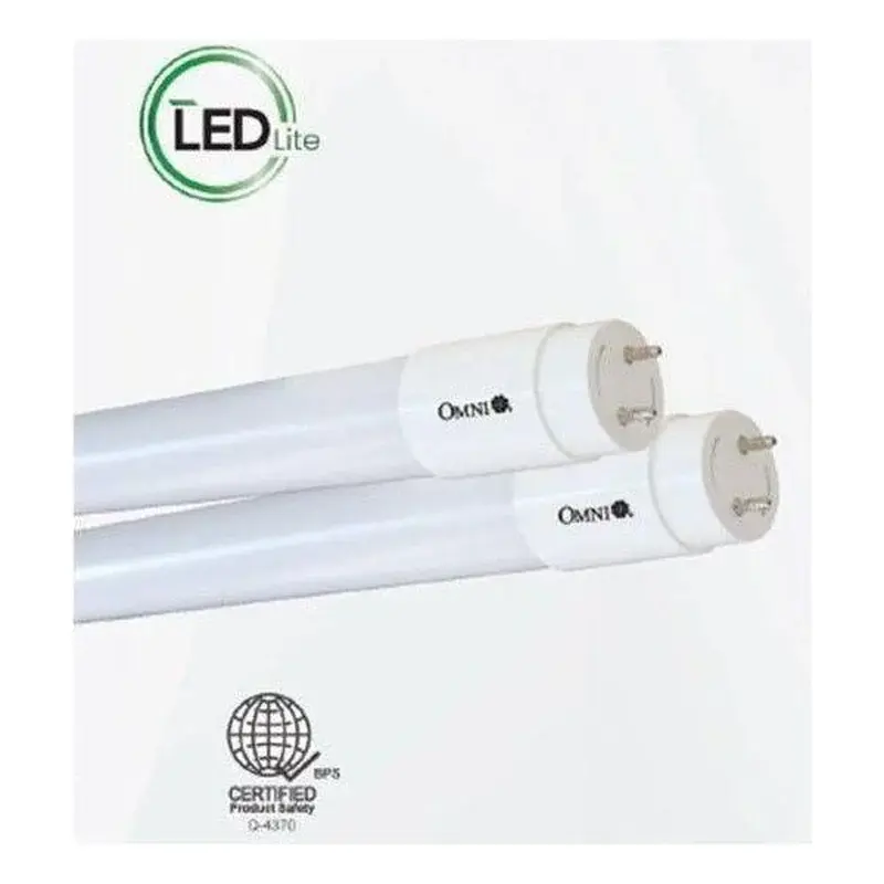 Omni LED T8 Superlux Plastic Tube Single Ended 20W Warm White