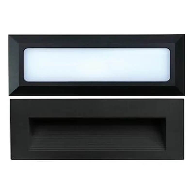 Omni LED Weatherproof Step Light Surface Full Light 6W Tricolor Black