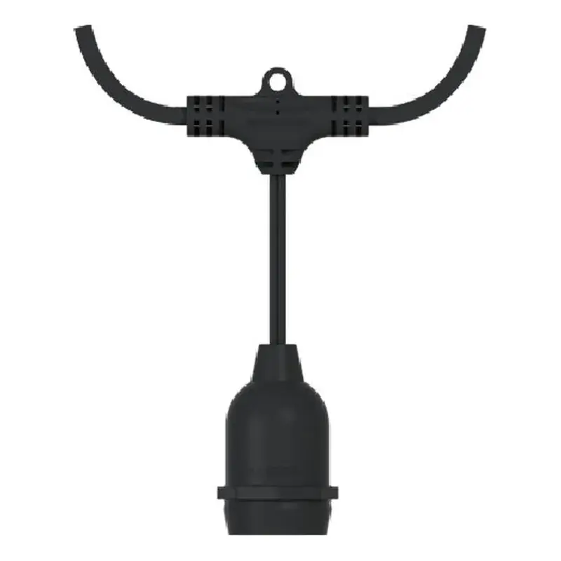 Omni Outdoor String Light Lamp Holder E27 5m Black