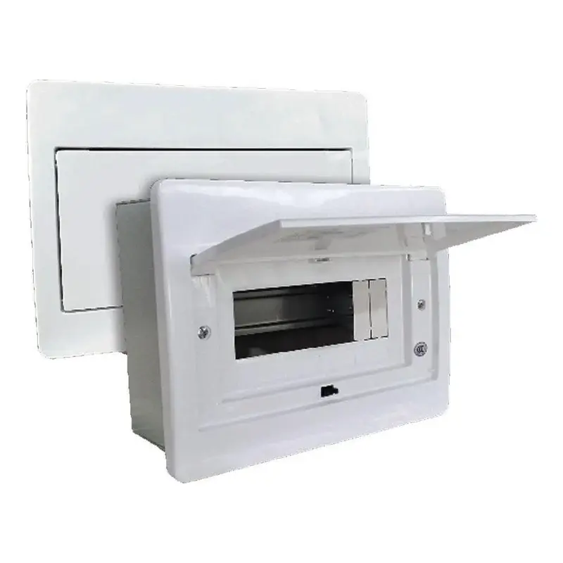 Omni Panel Box for Mini Breaker 8-Pole Glossy White