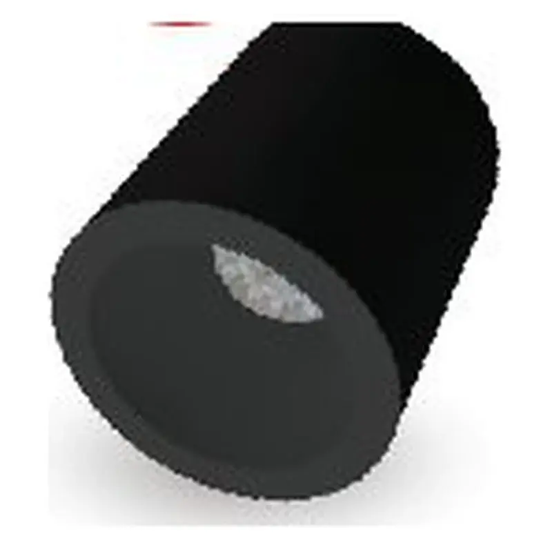 Omni Polycarbonate Round Surface GU10 Casing Black
