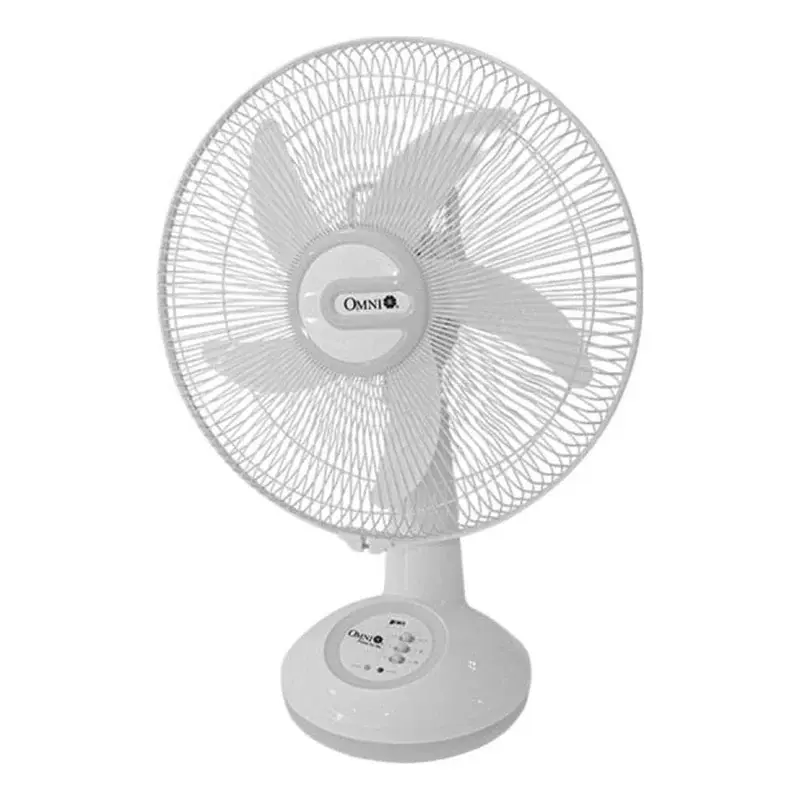 Omni Rechargeable DC Desk Fan 14" with Lamp
