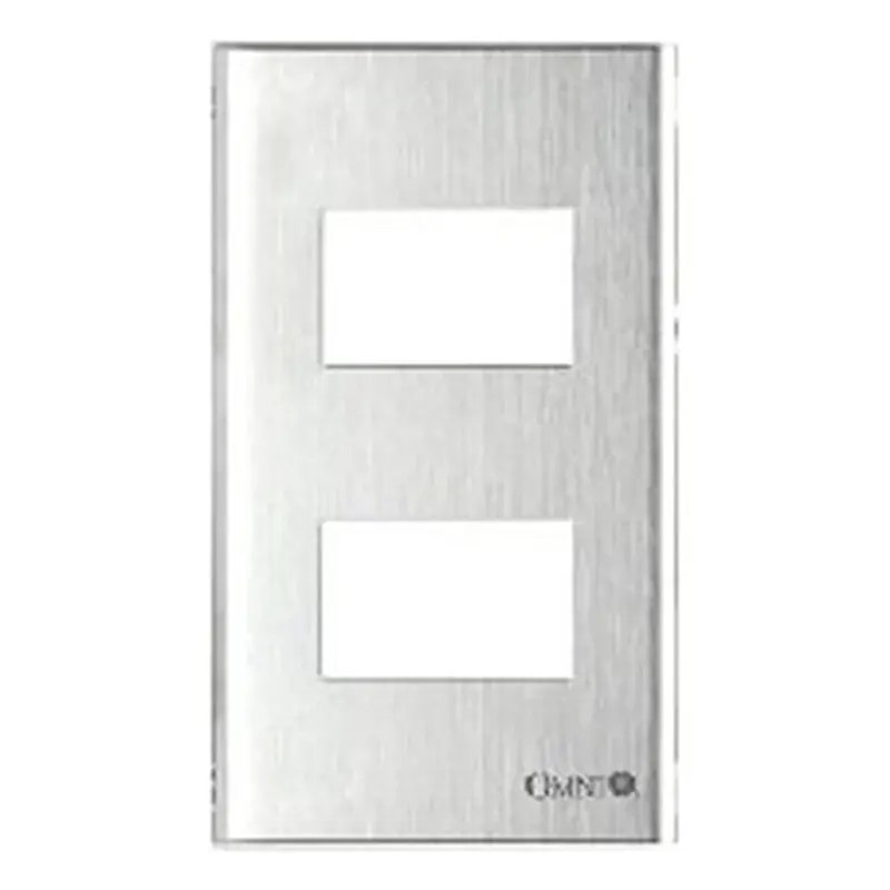 Omni Wide Series 2-Gang Plate Stainless (Blister Pack)
