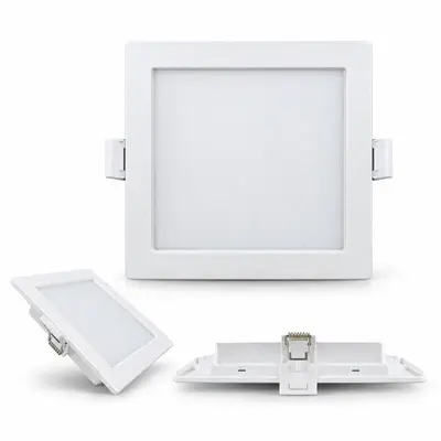 Omni LED Slim Recessed Square Downlight 4W Tricolor Switch