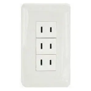 Omni Classic Flush 3pcs Regular Outlet in Plate 16A