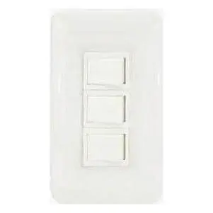 Omni Classic Flush 3pcs 1-Way Switch in Plate 16A