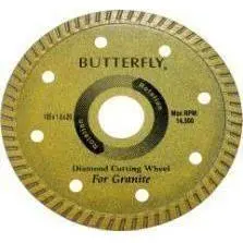 Butterfly Diamond Cut Off Wheel TURBO No. 105GN - 4"  (Granite)