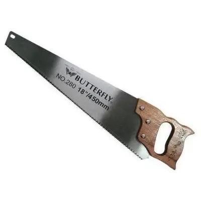 Butterfly #280 Hand saw with Wood Handle 16"