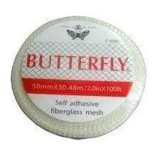 Butterfly Fiberglass Mesh Tape Self Adhesive 1-1/2" x 100' / 40mm