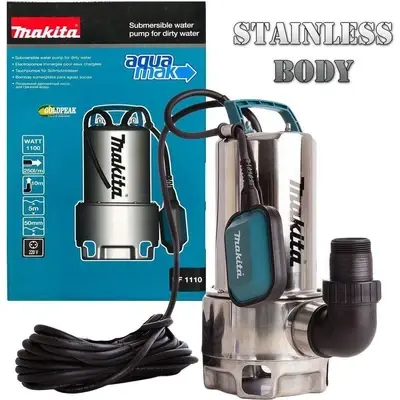 Makita PF1110 Stainless Submersible Pump (Dirty Water) 1100W [1-1/2HP]