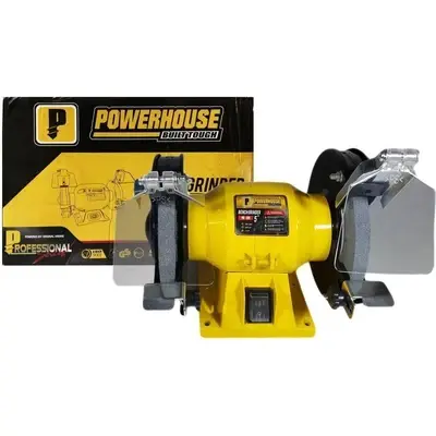 Powerhouse Bench Grinder 5" 200W ; 1/4hp Copper Wire