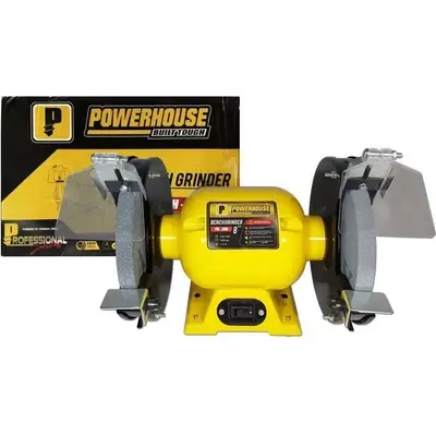 Powerhouse Bench Grinder 8" 400W ; 1/2hp Copper Wire