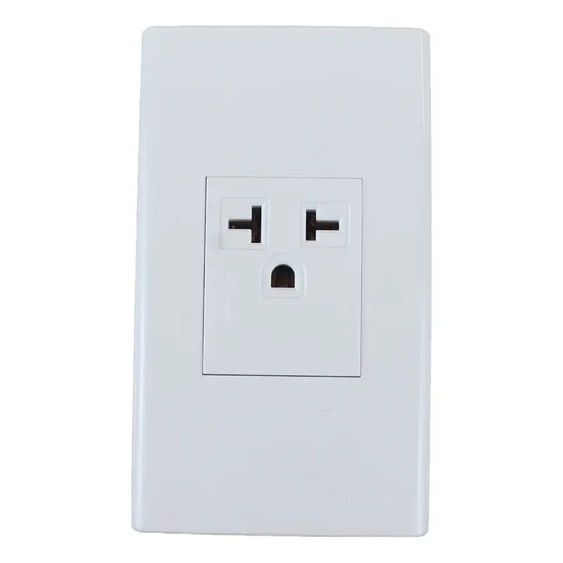 Powerhouse 1 Gang Plate w/ Aircon Outlet 1pc Gray 250V/20A