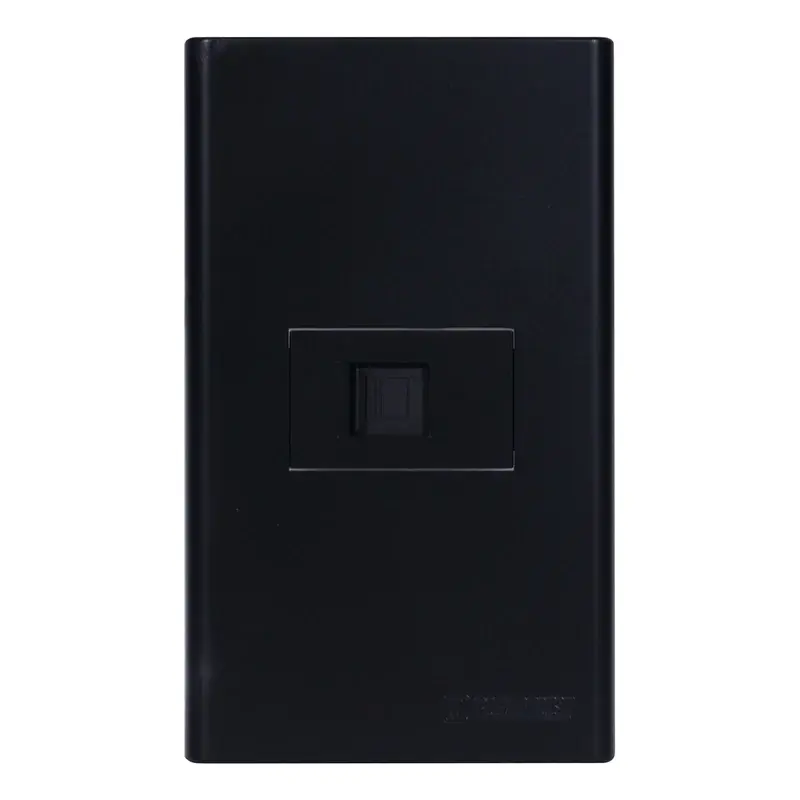 Powerhouse 1 Gang Plate w/ LAN Outlet Gray