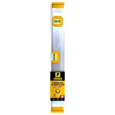 Powerhouse Aluminum Level w/ Magnetic Strip Silver 12"