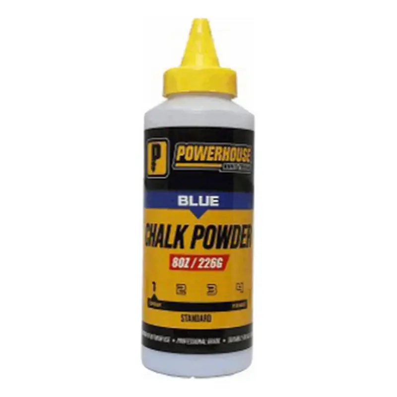 Powerhouse Chalk Powder for Chalk Line Reel 8oz Blue