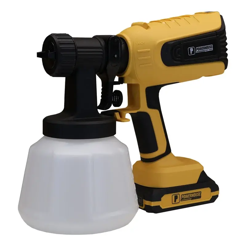 Powerhouse Cordless Spray Gun Brushless w/ Strong Blow Function 1400ml Cup/20V Bare Unit (No Battery/Charger)