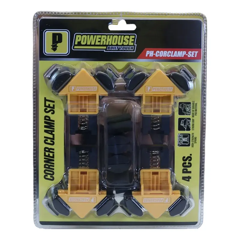 Powerhouse Corner Clamp Set 90 Deg; 4 Pcs