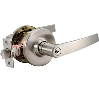 Powerhouse Classic Tubular Lever Bathroom Lockset H.D Satin