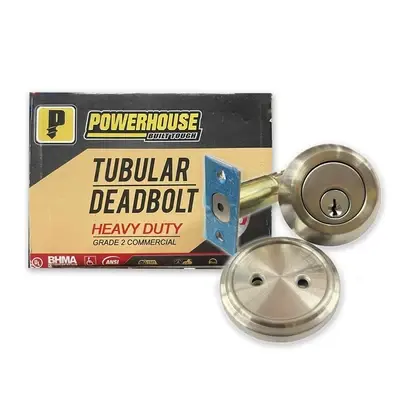 Powerhouse Deadbolt ANSI Grade 2 UL Listed One Side US32D