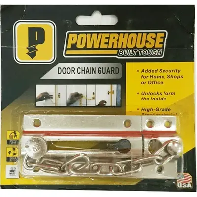 Powerhouse Door Chain Guard Brass