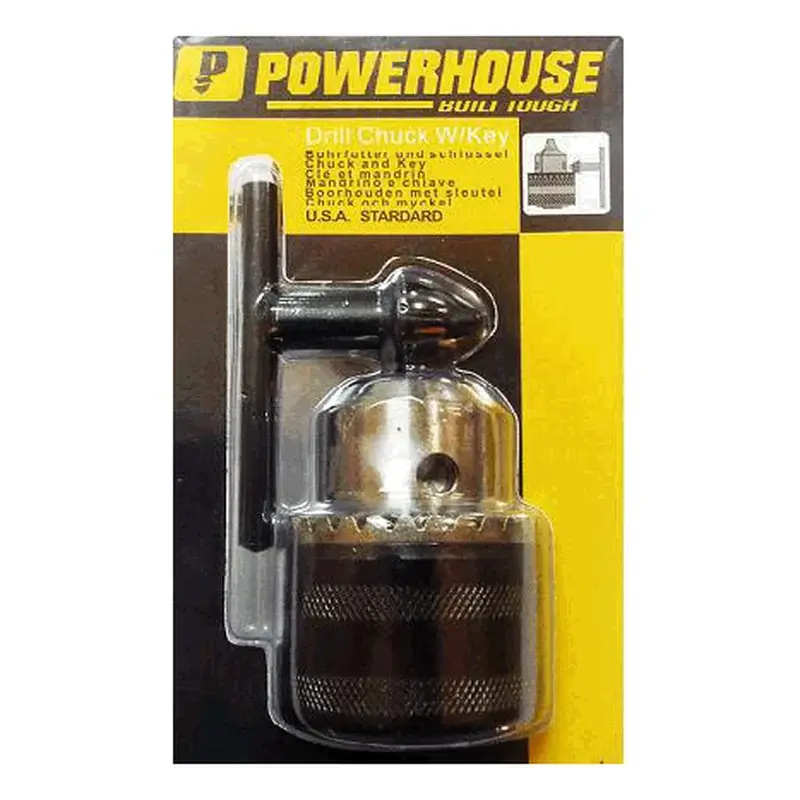 Powerhouse Drill Chuck Threaded w/ Key 1/2" x 1/2" (13mm)