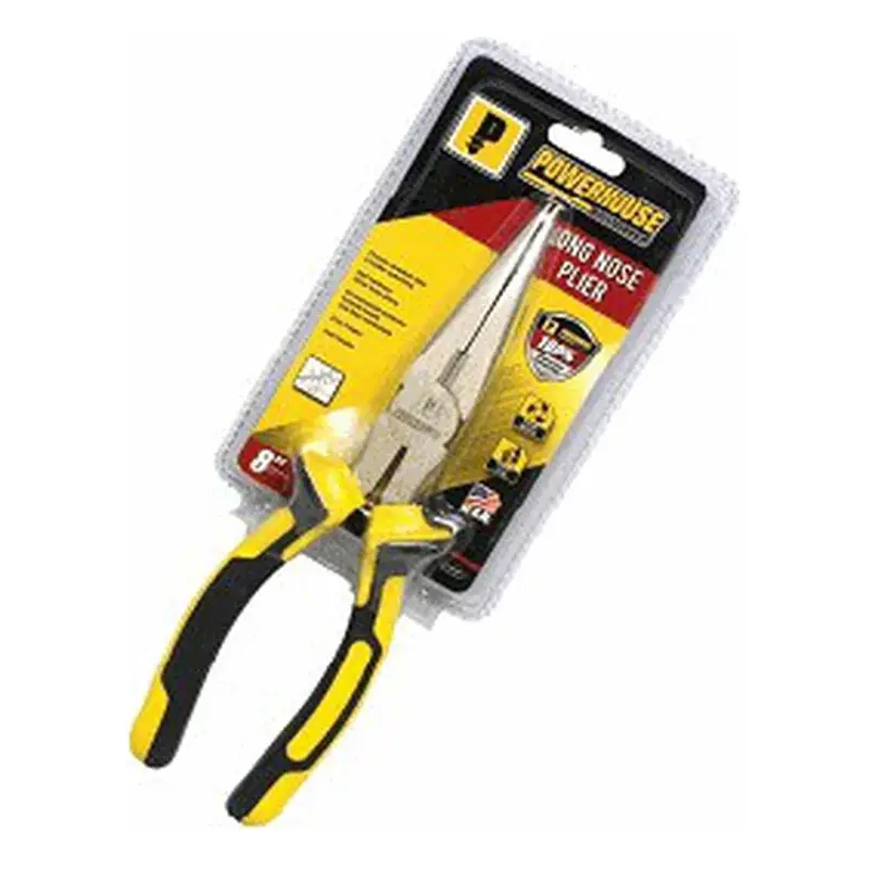 Powerhouse Dyna Grip Long Nose Pliers Nickel Plated 6"