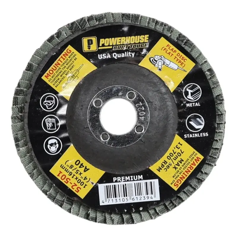 Powerhouse Flap Disc Premium (Flat Type) A-40