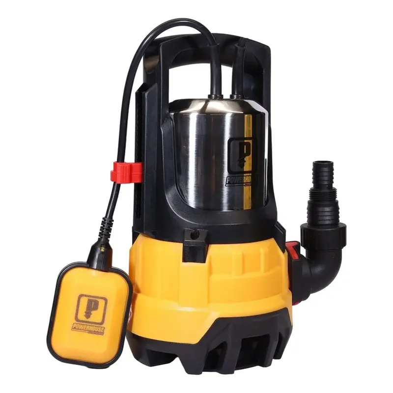 Powerhouse Flow Series Sewage Submersible Pump Stainless Cylinder w/ Oil Cavity 1100W (100% Copper Wire)