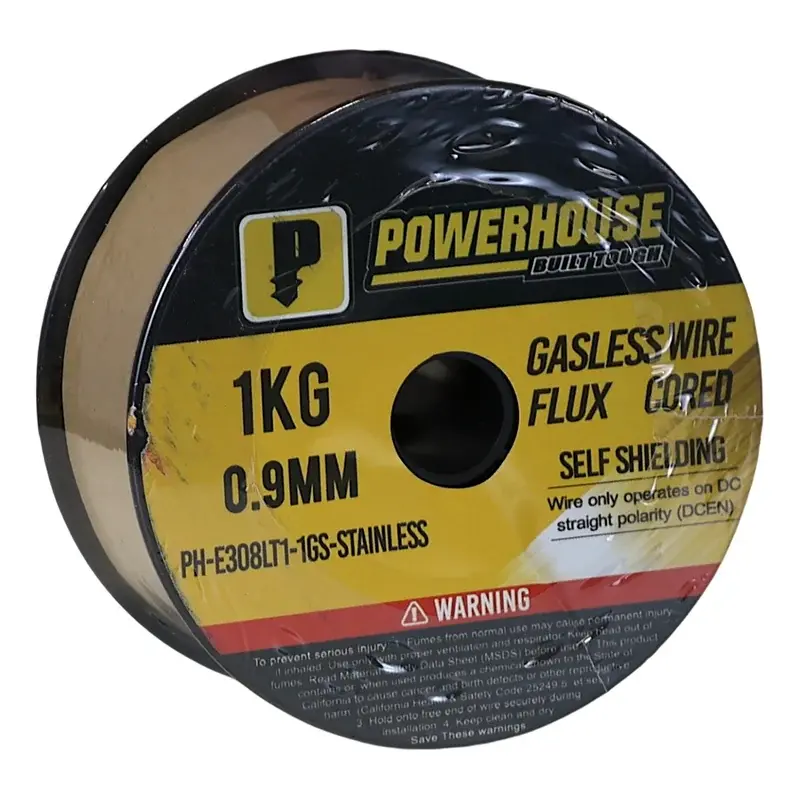 Powerhouse Flux Cored Wire E308L1-1GS for Gasless Migweld (For Stainless) 0.9mm 0.45kg