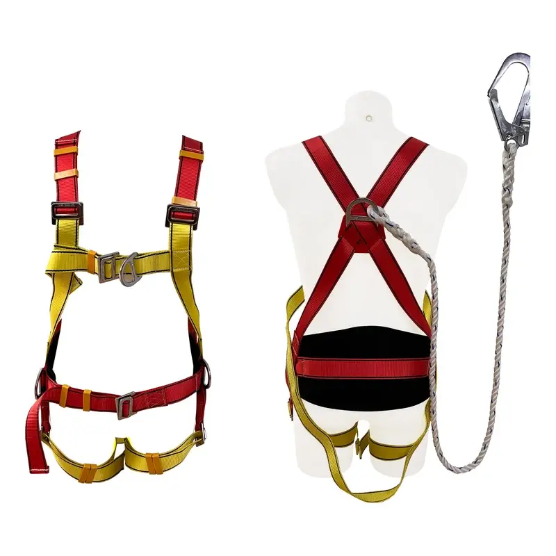 Powerhouse Full Body Safety Harness with Hook and Adjustable Belt w/ Waist Support