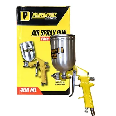 Powerhouse Gravity Type Air Spray Gun with 400ML Cup