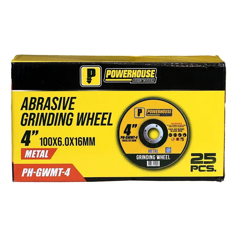 Powerhouse Grinding Wheel for Metal 4" 100x6.0x16mm