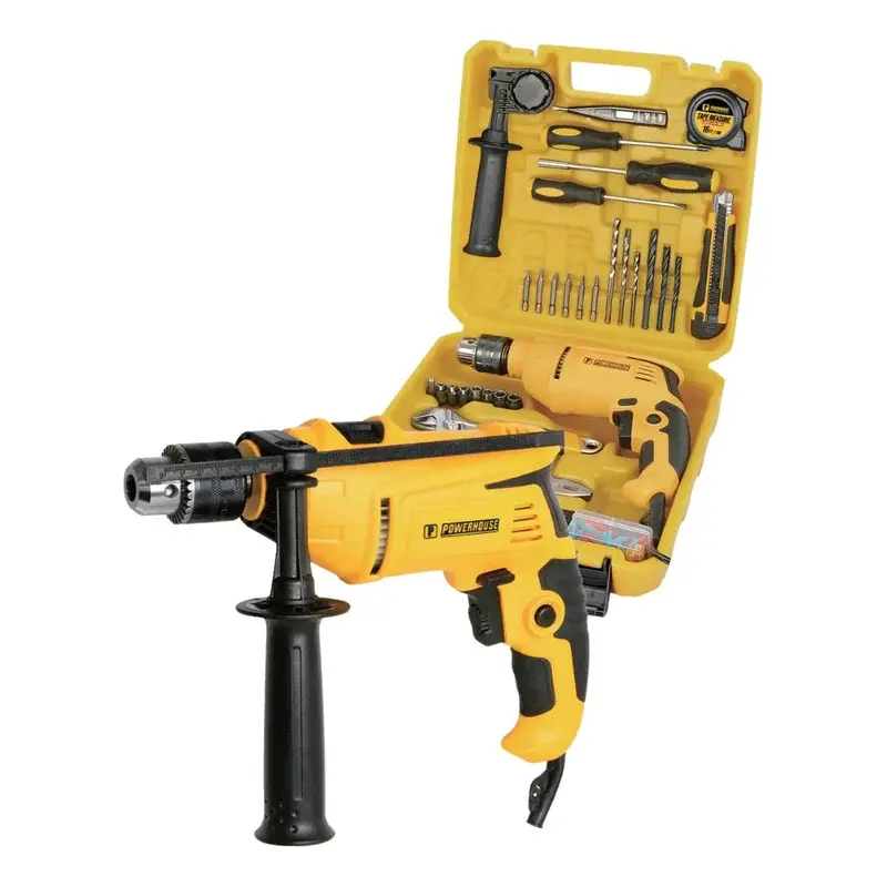 Powerhouse Impact Drill Set 750W 13mm w/ 108 Pcs Tools