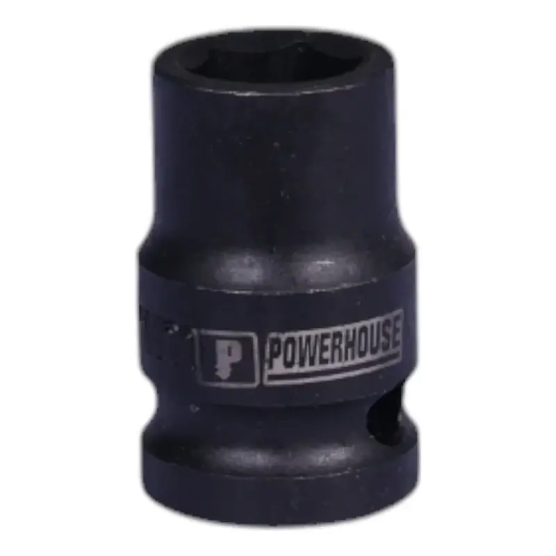 Powerhouse Impact Socket Nut CR-V 6 Points 1/2 Drive 17mm