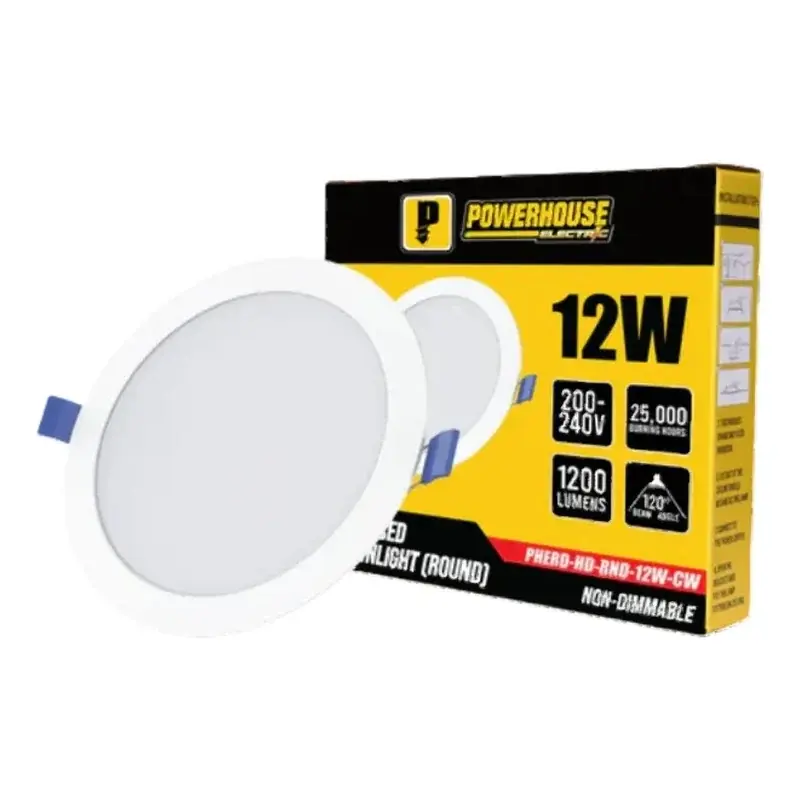 Powerhouse LED Recessed Downlight Round Day Light HD 6" 6500K 9W