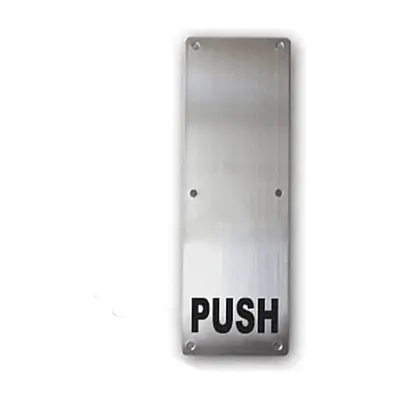 Powerhouse Stainless Push Plate (4" x 16")