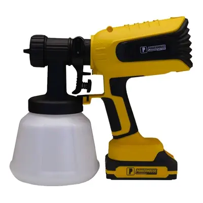 Powerhouse Cordless Spray Gun Brushless w/ Strong Blow Function 1400ml Cup / 20V 2.0Ah Li-Ion
