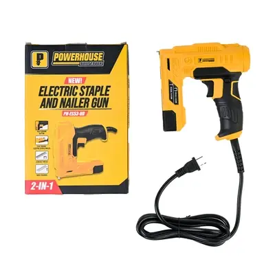 Powerhouse 2-in-1 Electric Staple and Nailer Gun w/ 500pcs Nail 1000pcs