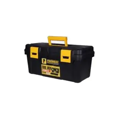 Powerhouse Tool Vault Series Plastic Tool Box Black 19"