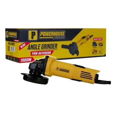 Powerhouse Angle Grinder Torque Force Motor 1000W Heavy Duty 4"