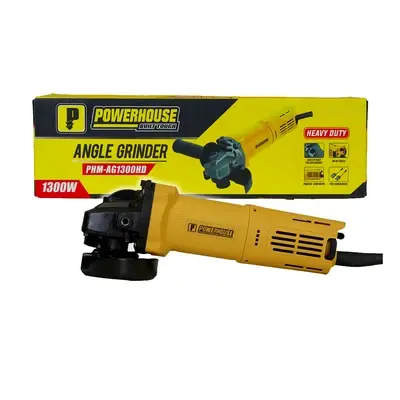 Powerhouse Angle Grinder Torque Force Motor 1300W Heavy Duty 4"