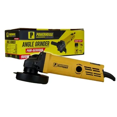 Powerhouse Angle Grinder Torque Force Motor 900W Heavy Duty 4"