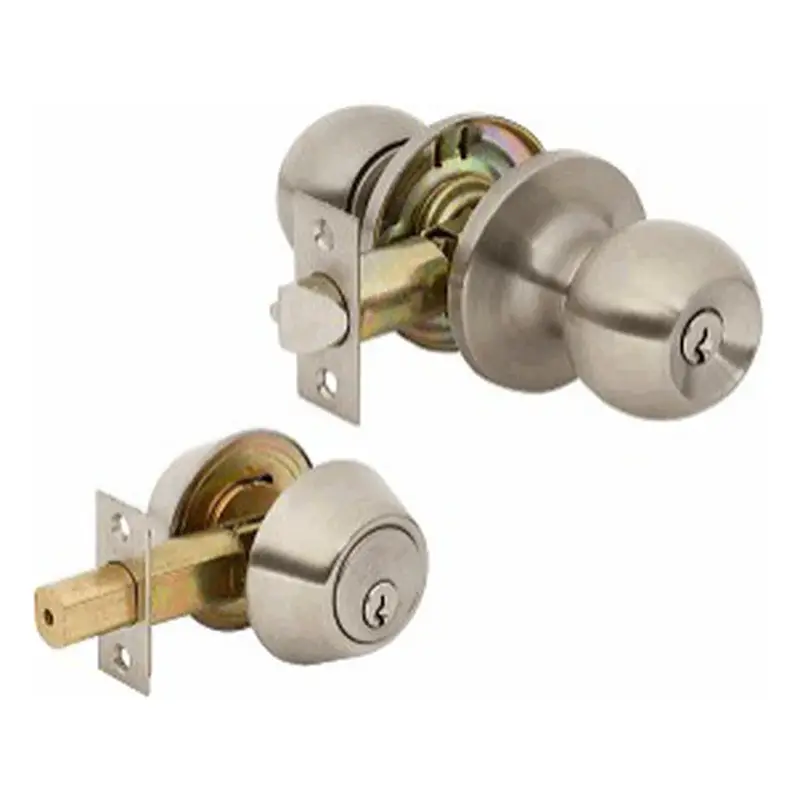Powerhouse Pro Series Combo Lockset #587+7301 Brass Finish US3