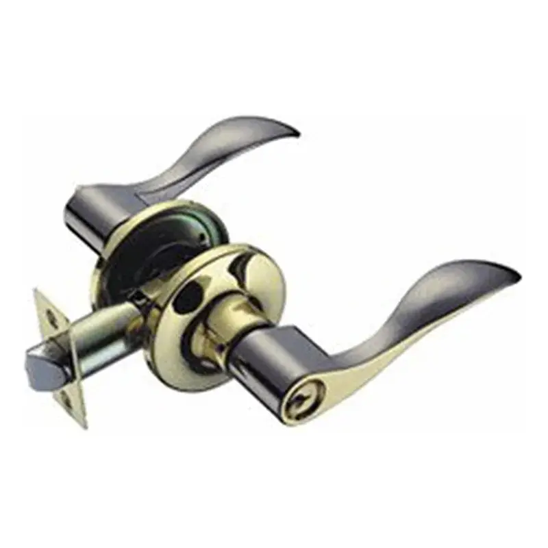Powerhouse Pro Series Tubular Entrance Lever Lockset #809 (Curved) Satin Nickel Finish US15