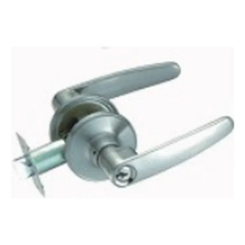 Powerhouse Pro Series Tubular Entrance Lever Lockset #812 (Straight) Antique Brass Finish US5