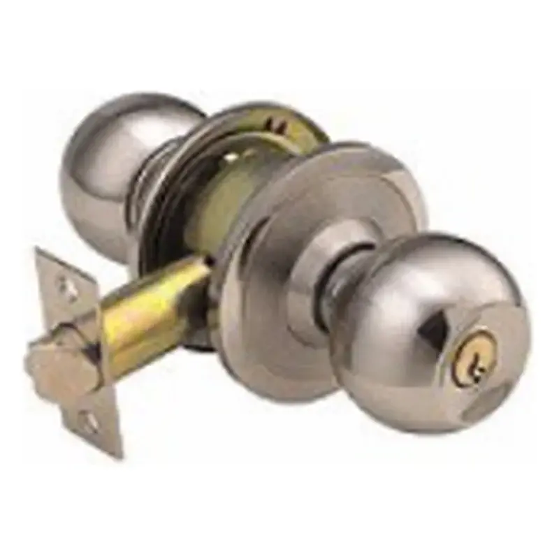 Powerhouse Pro Series Tubular Entrance Lockset #607 Brass Finish US3